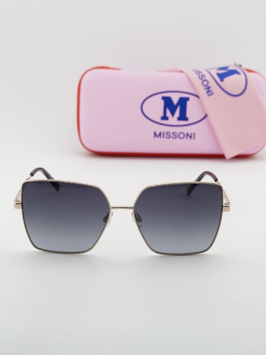 M Missoni MMI 0101/S 0J5G 9O Square Sunglasses - Gold/Grey main image 8